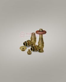 Комплект серии Old Style для подключения чугунного радиатора 1/2" угловой, бронза