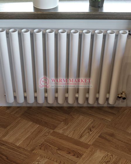 Трубчатый радиатор KZTO Garmonia V1 высотой 345 мм