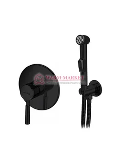 Встраиваемый комплект для биде со шлангом 100 см черный A04156-Bl