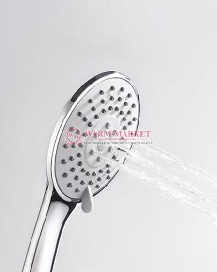 Встраиваемый комплект для душа с верхней душевой насадкой и лейкой черный A14229-Bl