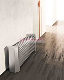 Дизайнерский полотенцесушитель из матовой полированной нержавеющей стали April Carisa