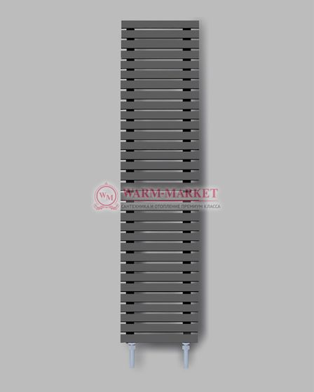 Steel VL 60х60 2380 - вертикальный трубчатый дизайн-радиатор шириной 630 мм, 35 секций