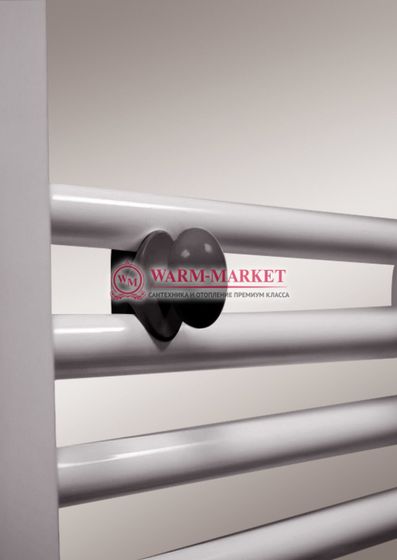 Крючок округлый для полотенцесушителей и радиаторов черного цвета.