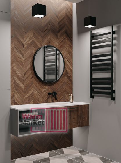 Axxinot V 50 - водяной дизайн полотенцесушитель с квадратным и прямоугольным профилем из нержавеющей стали