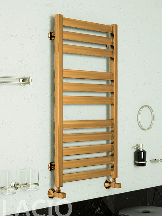 Lacio Bronze - бронзовый полотенцесушитель с квадратным профилем. Бронза