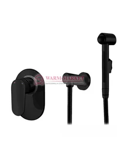 Встраиваемый комплект для биде со шлангом 100 см черный A15356-Bl