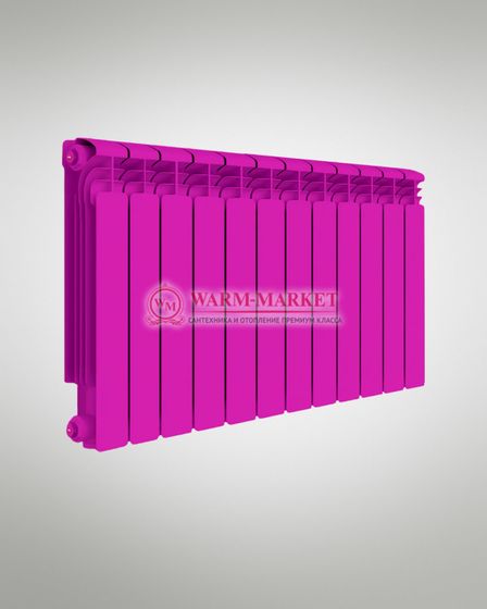 Rifar Alum Ral 500 - цветной алюминиевый радиатор с боковым подключением