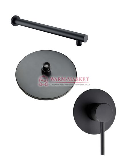 Душевой комплект Warmer Black Line 400101-10D