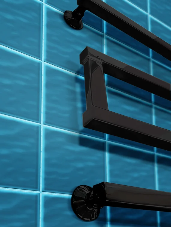 Optima - дизайн полотенцесушитель с боковым подключением