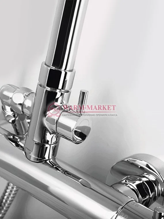 Душевой комплект с термостатическим смесителем черный A13302-Bl Thermo