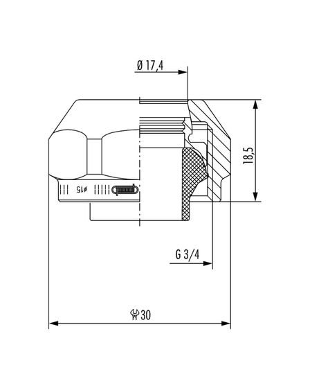 Зажимные соединения Hummel EKV-M 3/4 15 мм для труб из меди и нерж. стали с толщиной стенки от 1 мм