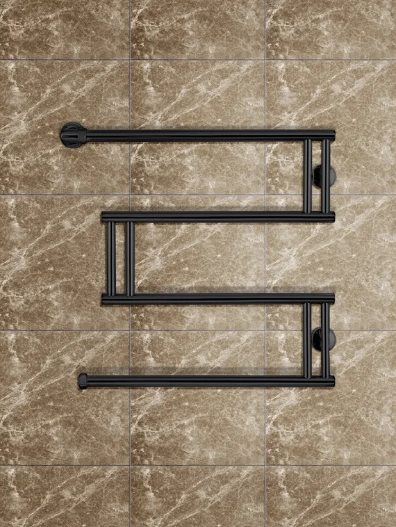 High-Tech Black-черный полотенцесушитель из нержавеющей стали