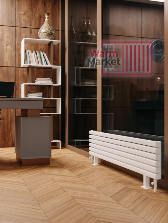 Axxinot Fortalla 40х40 ZN - горизонтальный радиатор на ножках шириной 3000 мм, 2 секции