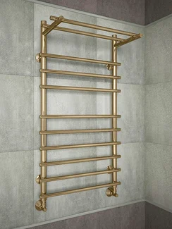 Vatra P Bronze - бронзовый полотенцесушитель с греющей полкой