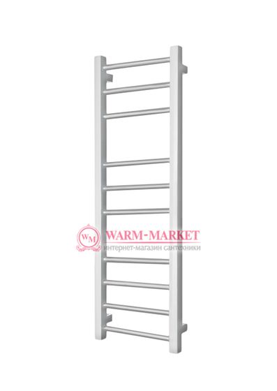 Eco Classic 1200х300 - узкий водяной полотенцесушитель из нержавеющей стали 300 мм. шириной цвет белый.