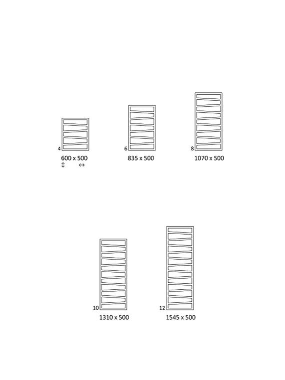 Quadro Zigzag Vip - водяной дизайн-полотенцесушитель из нержавеющей стали