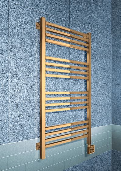 Modus E - электрический полотенцесушитель с квадратным профилем цвета бронза