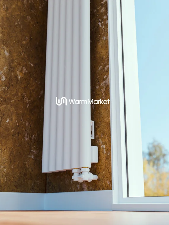 Bareng Monte V 1250 - вертикальный трубчатый радиатор высотой 1250 мм, нижнее правое подключение