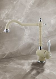 Timo Morea Champagne - смеситель для кухонной мойки в стиле ретро