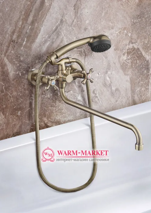Karl Style Bronze - смеситель для ванны бронза | Фото