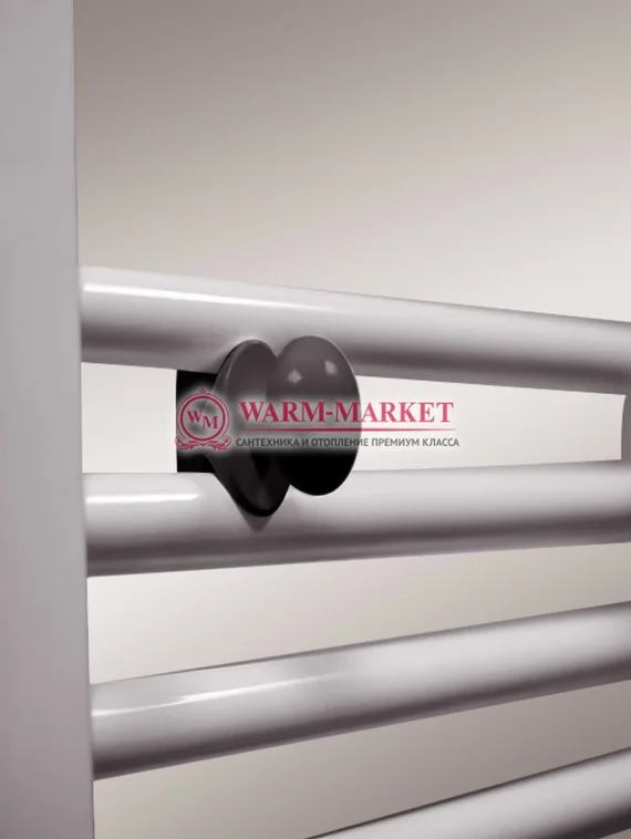 Крючок округлый для полотенцесушителей и радиаторов черного цвета.