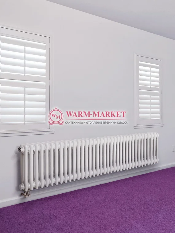 Трубчатый радиатор Dia Norm 2057-34 секции, двухтрубный с нижним правым/левым подключением.