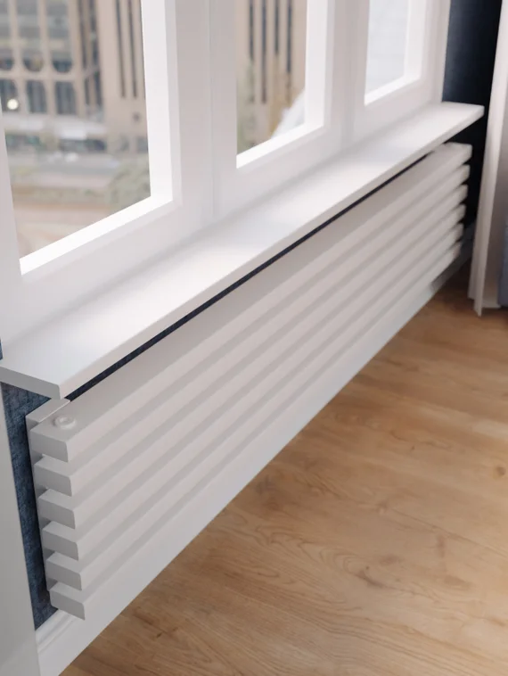 Bronto Plex Z - горизонтальный трубчатый радиатор шириной 1500 мм, нижнее разнесенное подключение