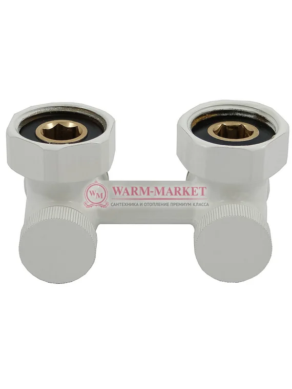 Узел нижнего подключения угловой G 3/4 x 3/4 D=50 MM белый