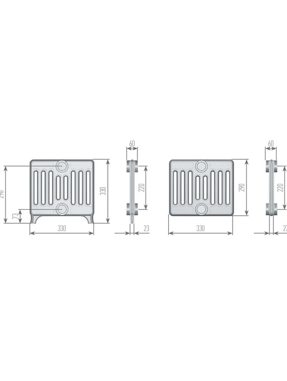Exemet Neo 220 - чугунный дизайн радиатор