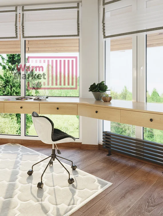 Costola 60х30 ZN - напольный трубчатый радиатор шириной 1000 мм, 6 секций