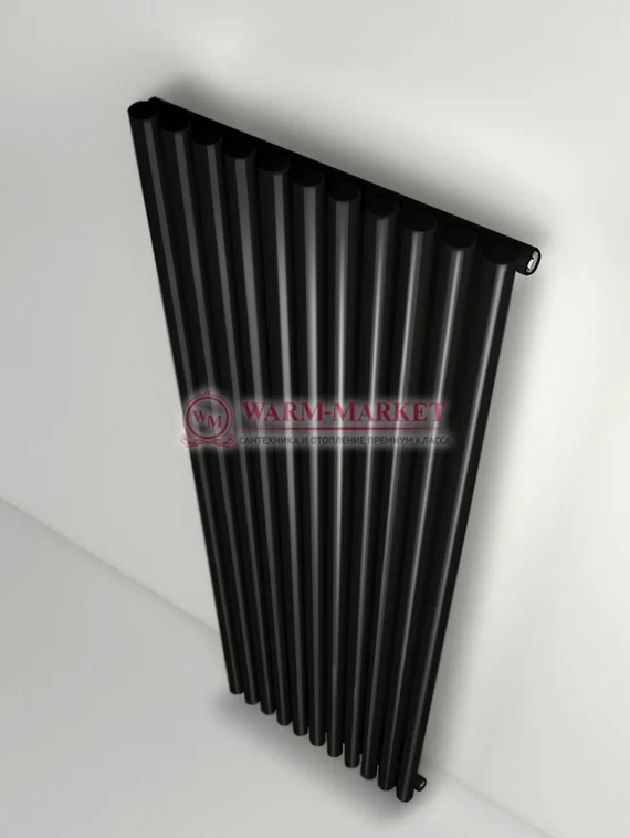 Garmonia A 40 V 1 - вертикальный трубчатый радиатор высотой 1784 мм чёрного цвета
