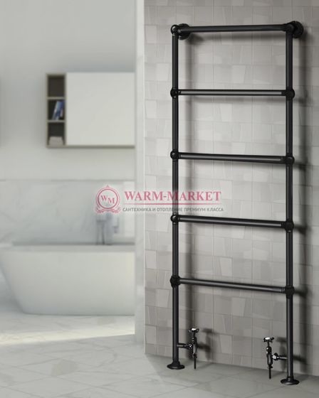 Полотенцесушитель напольный Warmer Yorkshire в ретро стиле 1600х500 мм, 5 перекладин