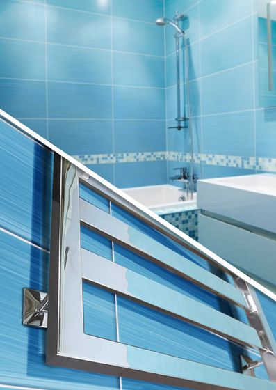 Tempra - дизайн полотенцесушитель с широким профилем прямоугольного сечения