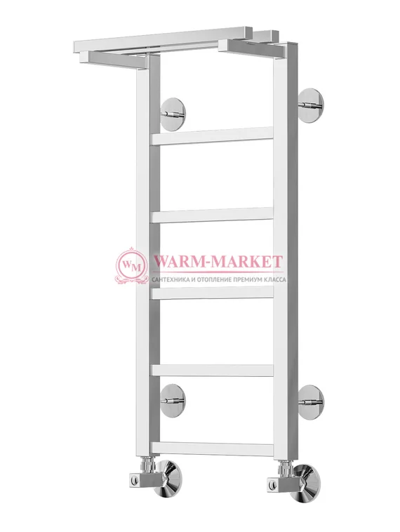 Контур П6-1 - водяной полотенцесушитель с полкой, нижнее подключение