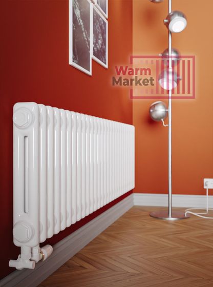 Трубчатый радиатор Solira 2030 N12 боковое подключение, цвета RAL