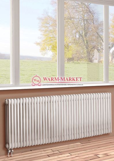 Трубчатый радиатор Dia Norm 3057 трехтрубный, нижнее правое/левое подключение