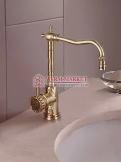Бронзовый смеситель на раковину Windsor в ретро стиле