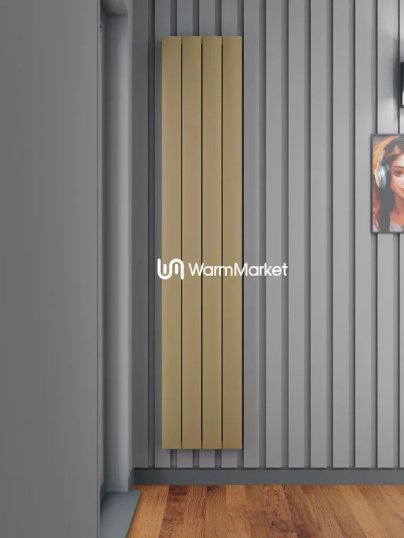 Вертикальный электрический алюминиевый радиатор Axxinot Barkas VE 1500 высотой 1530 мм