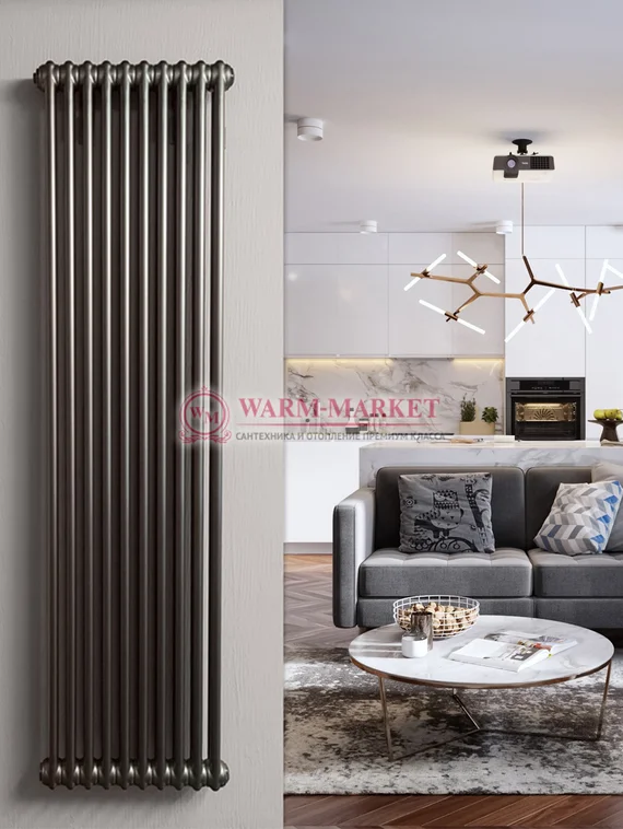 Трубчатый радиатор Unilux 2080 двухтрубный, нижнее подключение