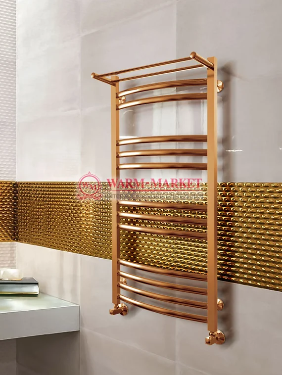 Enisey-полотенцесушитель с полкой цвет бронза