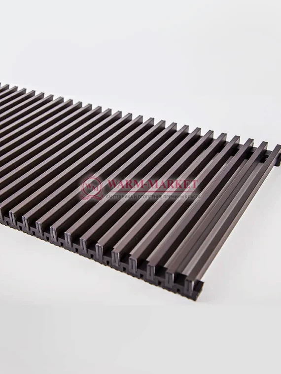 Декоративная решетка Techno Elit рулонная алюминиевая шириной 150 мм, цвет бронза