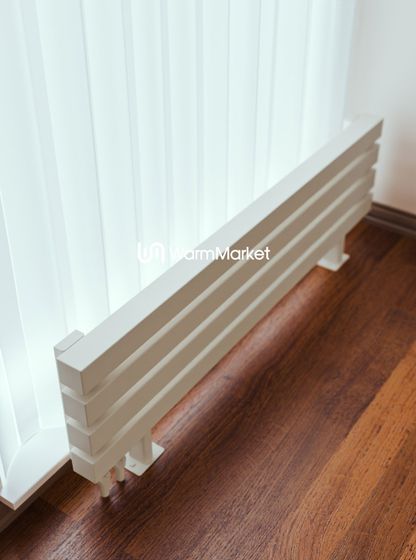 Bareng Livian ZN 1500 - напольный трубчатый радиатор шириной 1500 мм, нижнее левое подключение