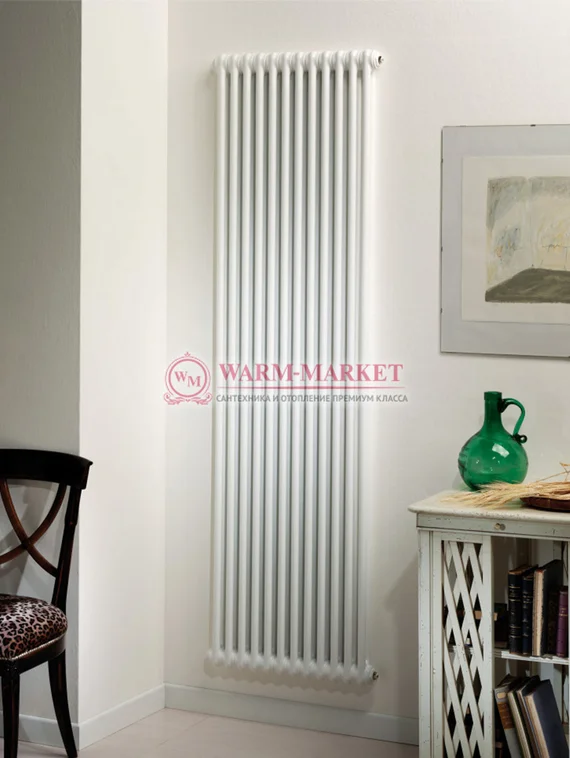 Вертикальный трубчатый радиатор Arbonia 1800 мм высотой, двухтрубный №12 боковое подключение
