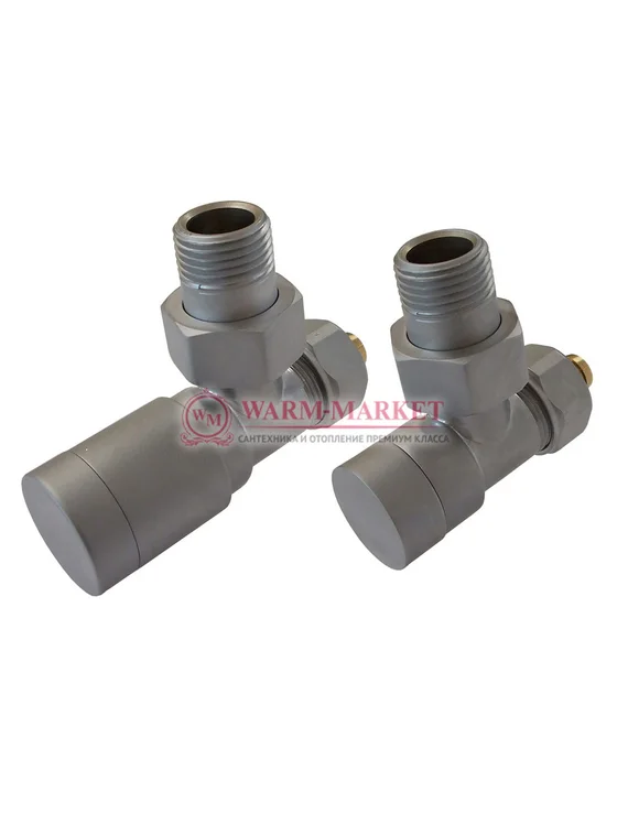 Комплект клапанов с ручной регулировкой Elegant 6042 Сатин