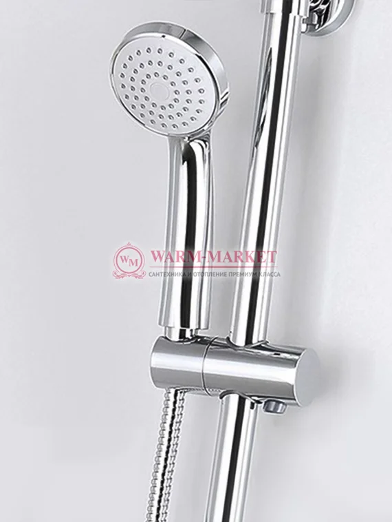 Душевой комплект со смесителем черный A12202-Bl