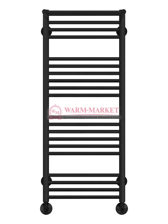 Аврора П20-2 - электрический полотенцесушитель с полкой, черный