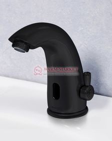 Сенсорный смеситель для умывальника черный Rossel 2813-Bl