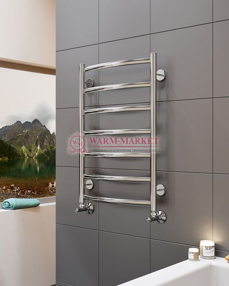 Водяной полотенцесушитель из нержавеющей стали Атланта+