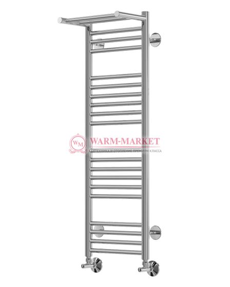 Аврора П20-1 - электрический полотенцесушитель с полкой, черный