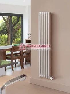 Delta Electric 1800, 6 секций,  2 трубный - электрический вертикальный трубчатый радиатор